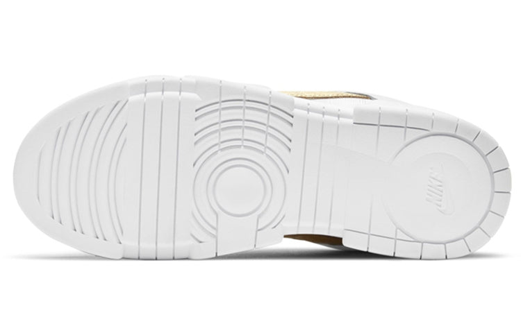 Nike Womens WMNS Dunk Low Disrupt 'White Metallic Gold' White/White/Metallic Gold DD9676-100