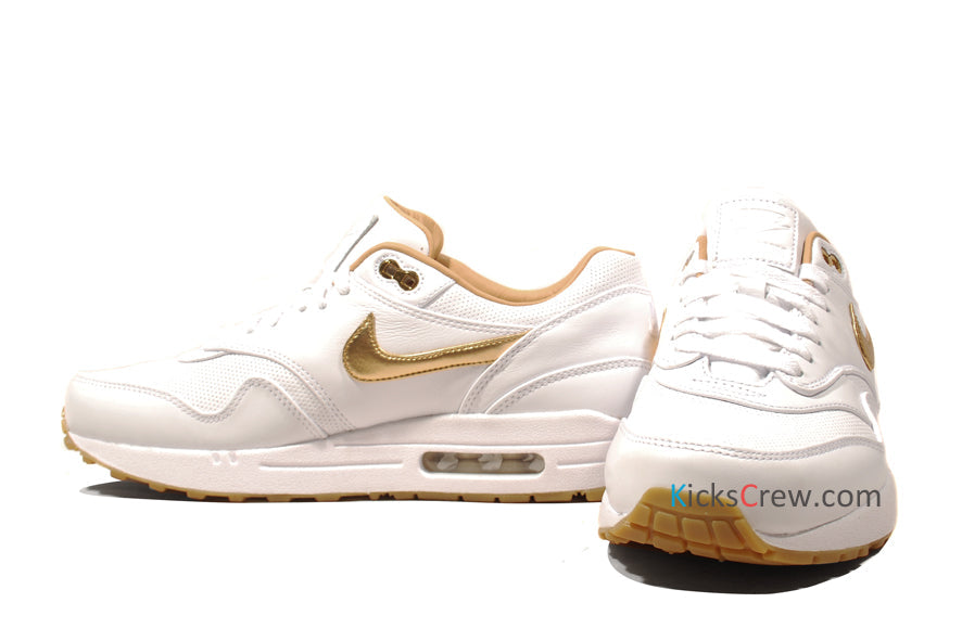 Nike Air Max 1 FB Woven White Metallic Gold 616315-102