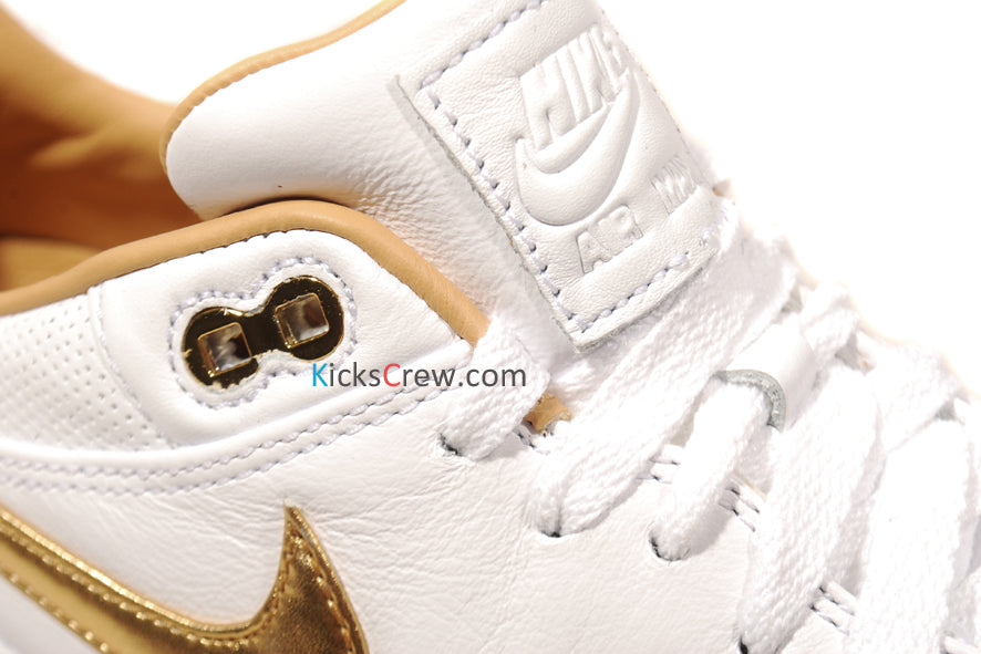 Nike Air Max 1 FB Woven White Metallic Gold 616315-102