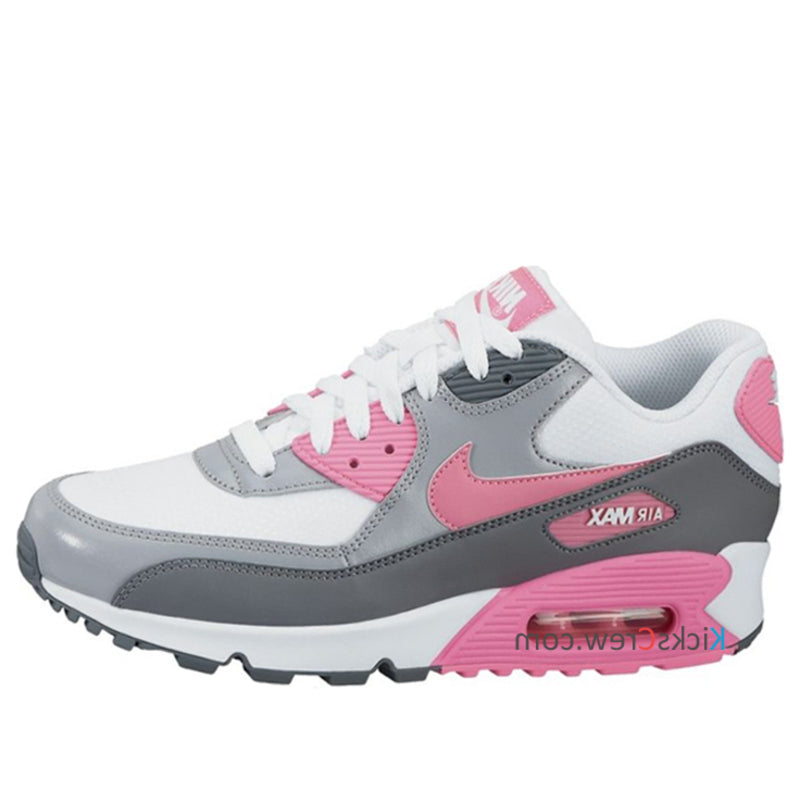 Nike Womens Air Max 90 Essential White Pink Glow Grey 616730-102