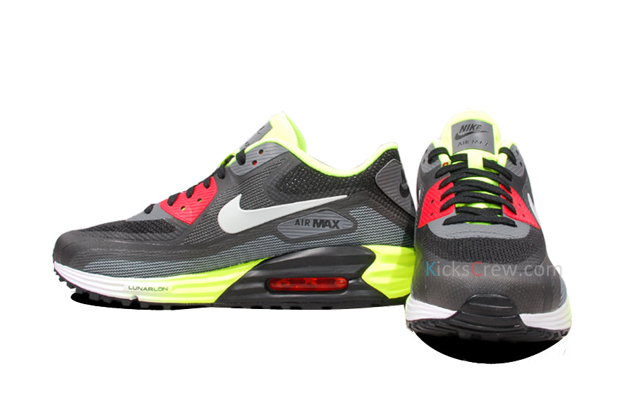 Nike Air Max 90 Lunar C3.0 Black Dark Grey Volt 631744-001