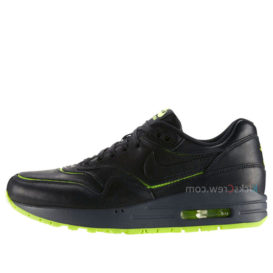 Nike Womens Air Max 1 Cut Out PRM Black Volt 644398-002