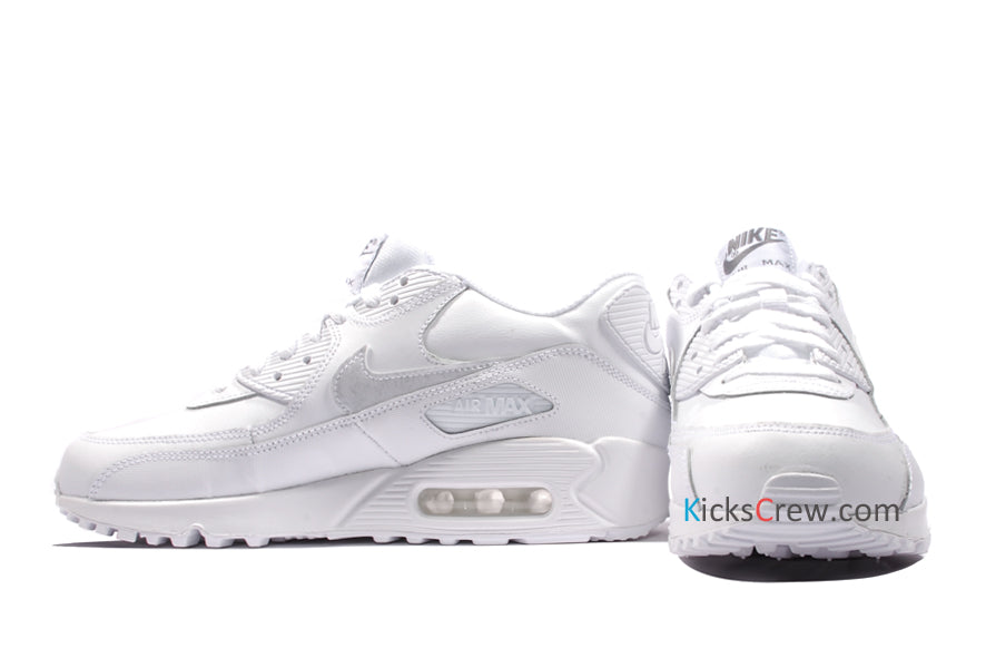 Nike Air Max 90 LTR Leather GS White Cool Grey 724821-100