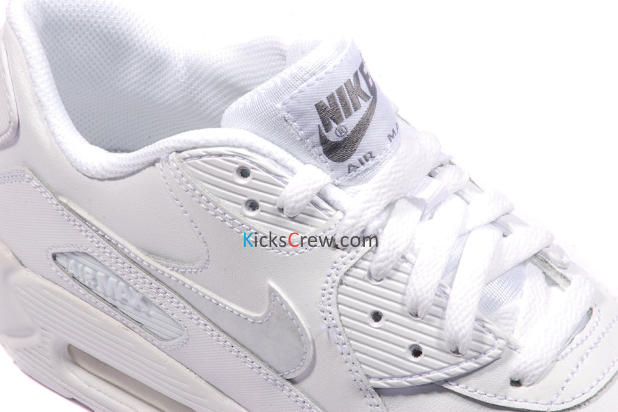 Nike Air Max 90 LTR Leather GS White Cool Grey 724821-100