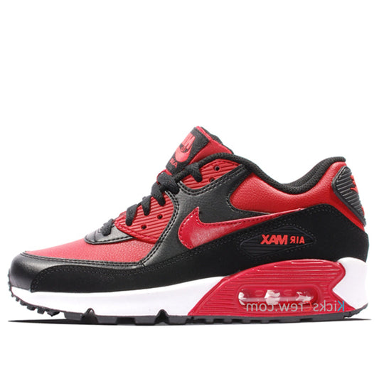 Nike Air Max 90 LTR Leather GS Gym Red Black 724821-601