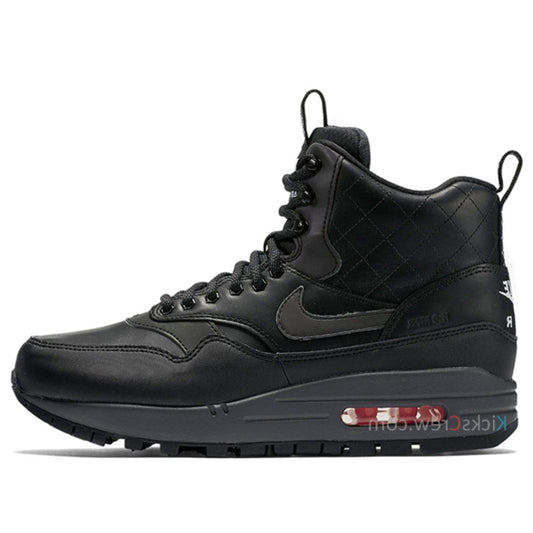 Nike Womens Air Max 1 Mid Sneakerboot Black 807307-001