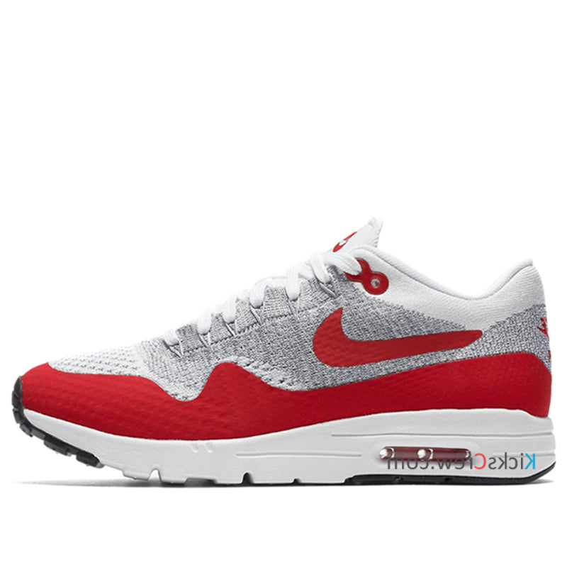 Nike Womens Air Max 1 Ultra Flyknit White University Red 843387-101