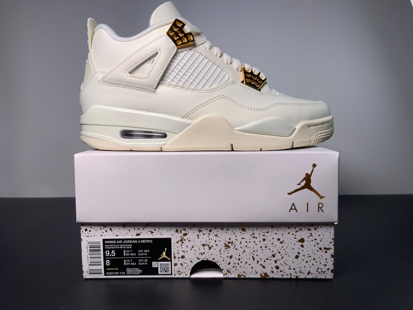 Air Jordan 4 Retro Metallic Gold AQ9129-170 Air Jordan 4 WMNS “Sail”