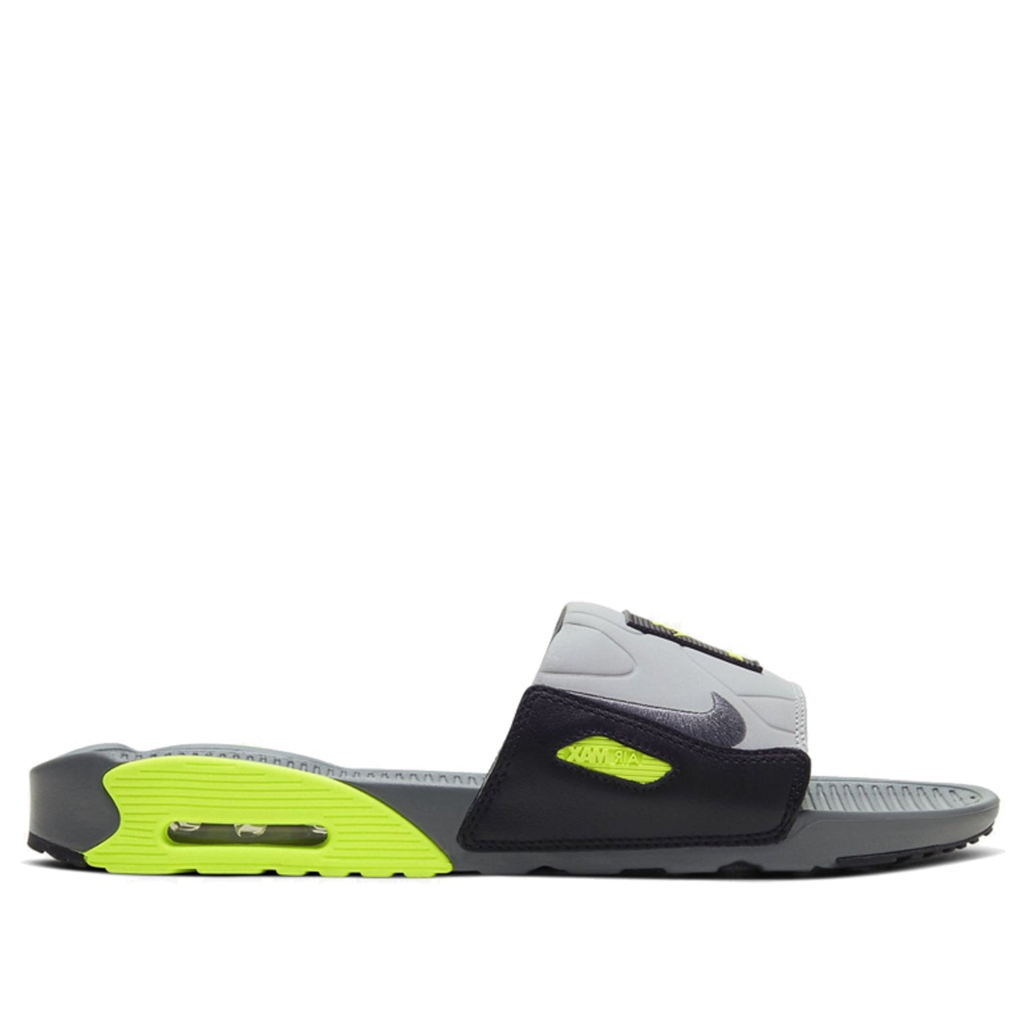 Nike Air Max 90 Slide 'Volt' Smoke Grey/Volt/Black/Smoke Grey BQ4635-001