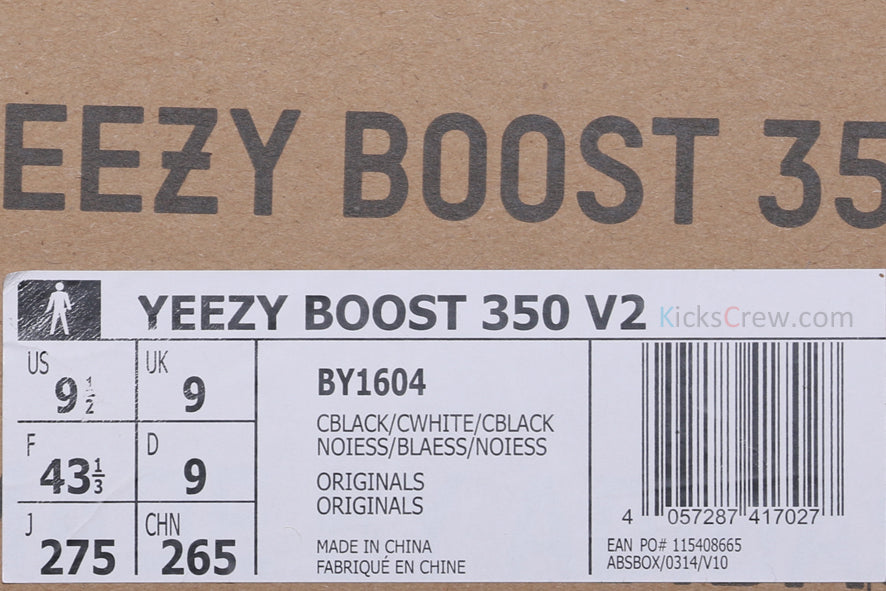 adidas Yeezy Boost 350 V2 Black White BY1604