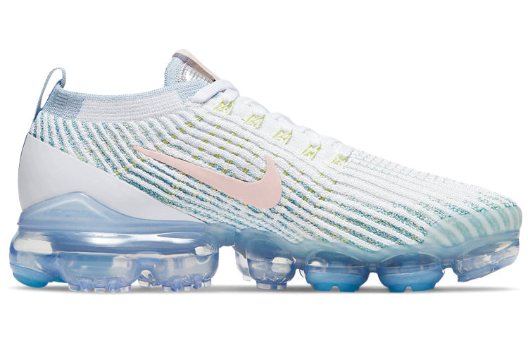 Womens Air VaporMax Flyknit 3 'One Of One' White/Washed Coral/Hydrogen Blue CW5642-100