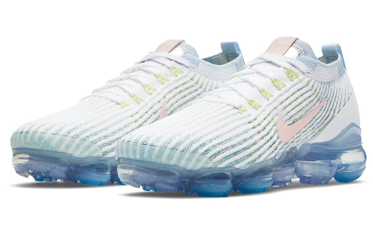 Womens Air VaporMax Flyknit 3 'One Of One' White/Washed Coral/Hydrogen Blue CW5642-100