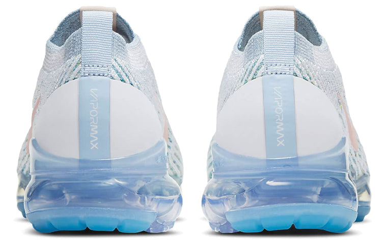 Womens Air VaporMax Flyknit 3 'One Of One' White/Washed Coral/Hydrogen Blue CW5642-100
