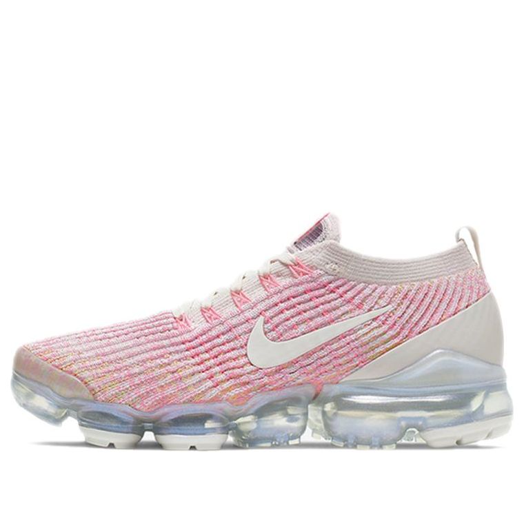 Nike Womens Air VaporMax Flyknit 3 Sunset Pink Sonic Yellow AJ6910-008
