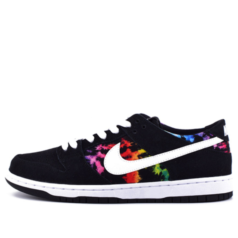 Nike Dunk Low Pro SB Skateboard IW 'Tie Dye' Black/White-Multi-Color 819674-019