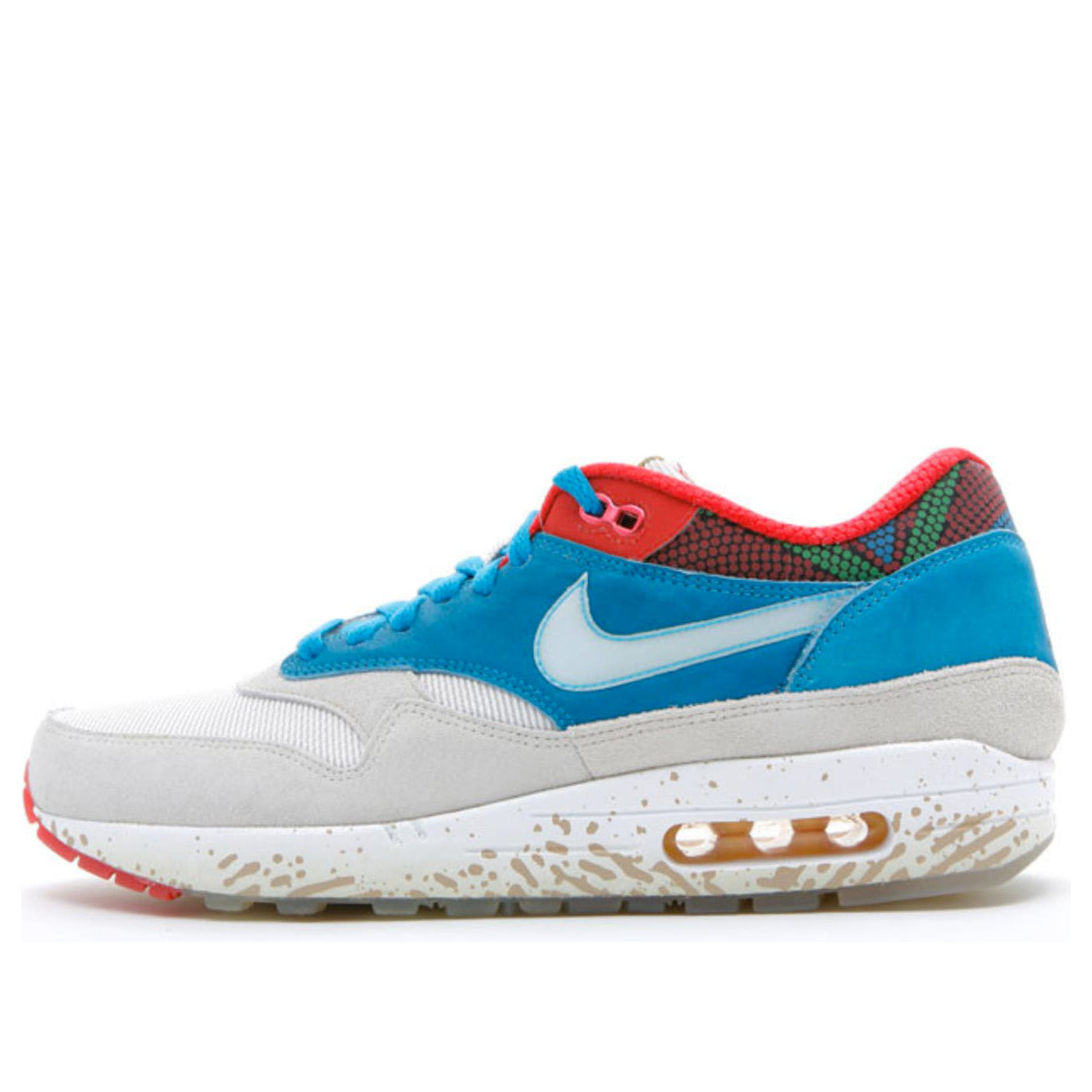 Nike Air Max 1 Premium 'Brazil' Birch/White/Neo Turquoise/Comet Red 318361-211