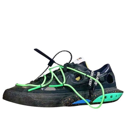 Nike Blazer Low x OFF-WHITE Black Electro Green DH7863-001