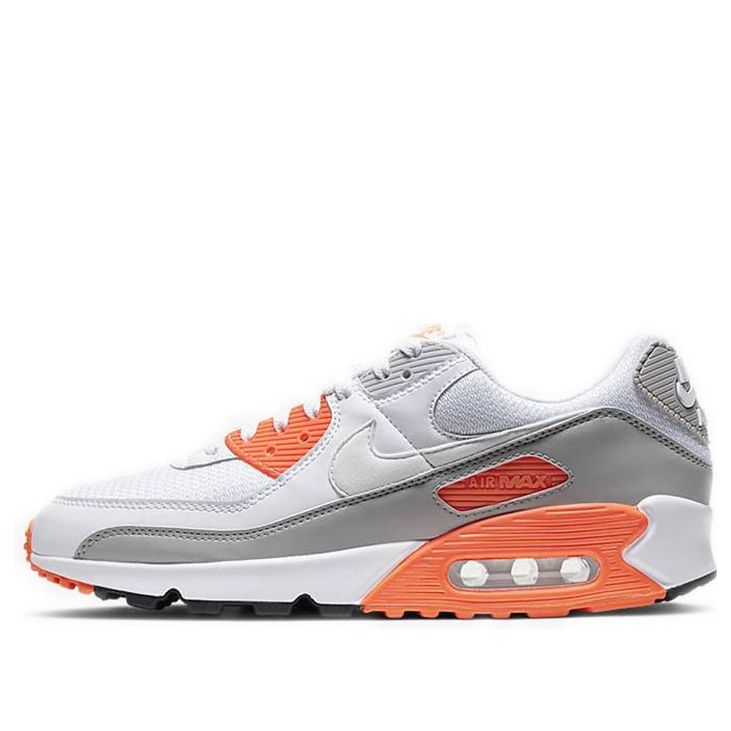 Nike Air Max 90 'Hyper Orange' White/White/Hyper Orange/Light Smoke Grey CT4352-103