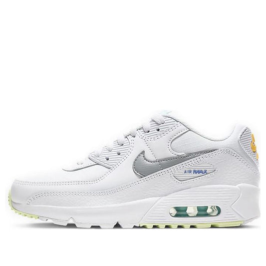 Nike Air Max 90 GS 'White' White/Laser Orange/Light Solar Flare Heather CZ5868-100