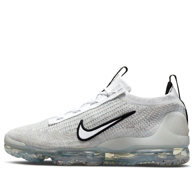 Nike Air Vapormax Flyknit 2021 'Silver' White Black Metallic Silver DH4084-100