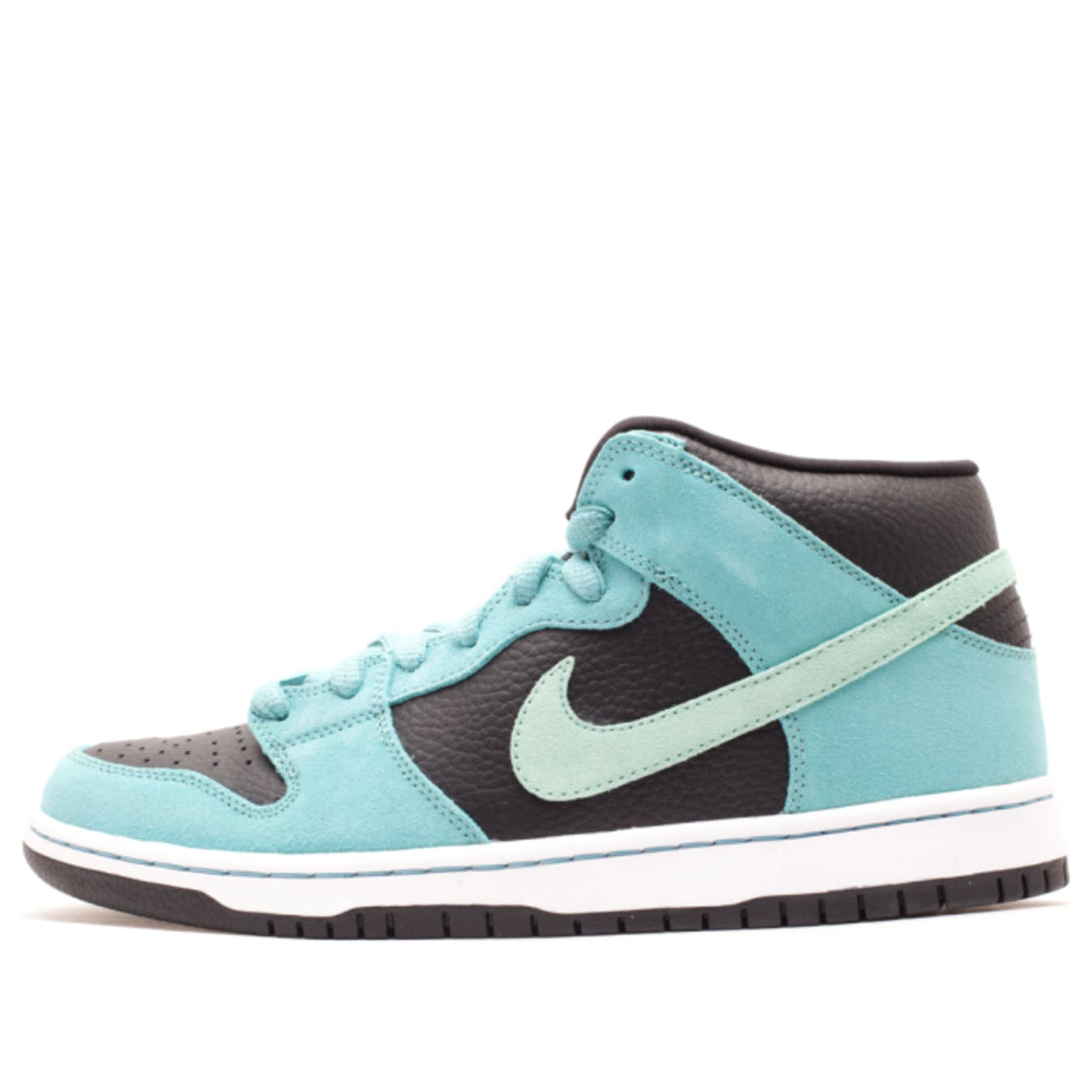 Nike Dunk Mid Pro SB Skateboard 'Sea Crystal' Black/Medium Mint -Sea Crystal 314383-033