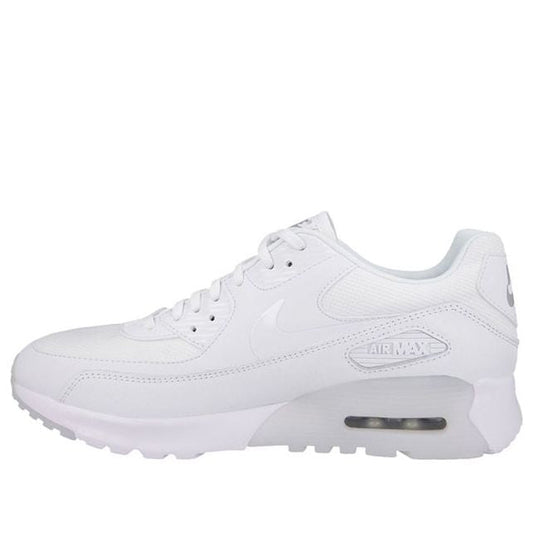 Womens Air Max 90 Ultra Essential 'White' White/White-Metallic Silver 724981-101