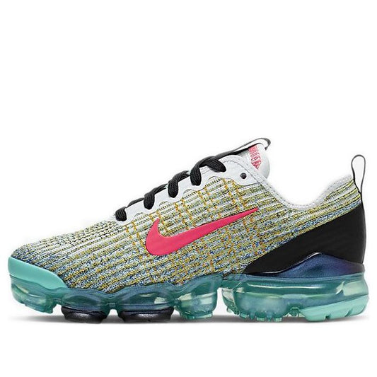 Nike Air VaporMax Flyknit 3 GS 'White Crimson Turqoise' White/Flash Crimson/Hyper Turqoise/Black BQ5238-104