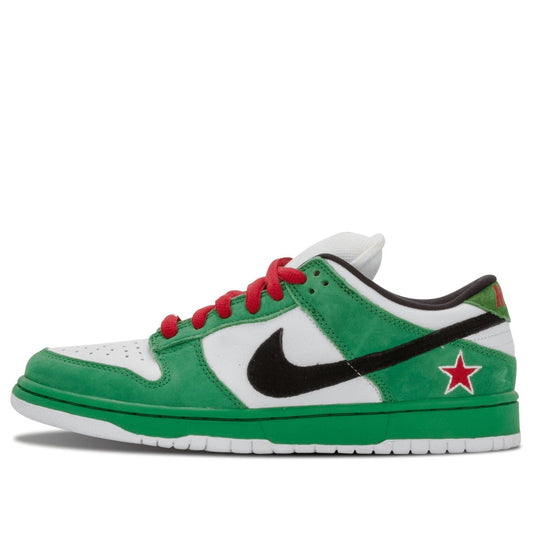 Nike Dunk Low Pro SB Skateboard 'Heineken' Classic Green/Black-White-Red 304292-302