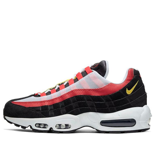 Nike Air Max 95 'Bright Crimson' White/Black/Bright Crimson/Chrome Yellow AT9865-101