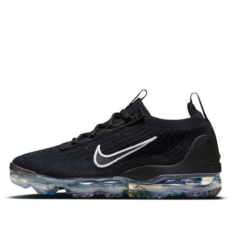 Nike Womens Air Vapormax Flyknit 2021 Black Metallic Silver DC4112-002