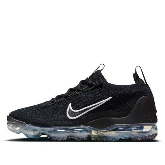 Nike Womens Air Vapormax Flyknit 2021 Black Metallic Silver DC4112-002