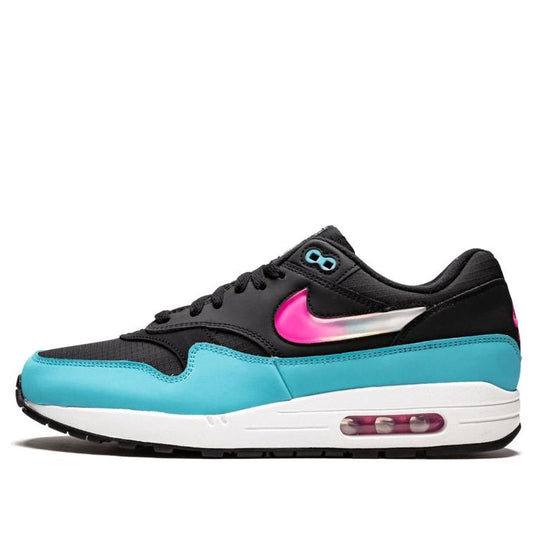 Nike Air Max 1 'Jewel Swoosh - Black Blue Furry' Black/Laser Fuchsia/Blue Fury CI2450-001