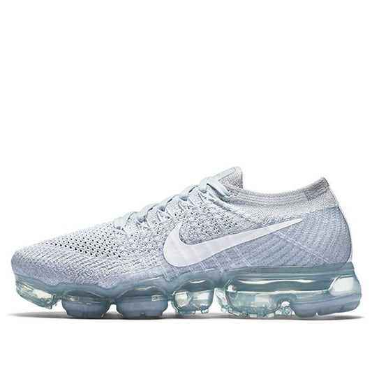 Nike Womens Air Vapormax Flyknit Pure Platinum/White-Wolf Grey 849557-004