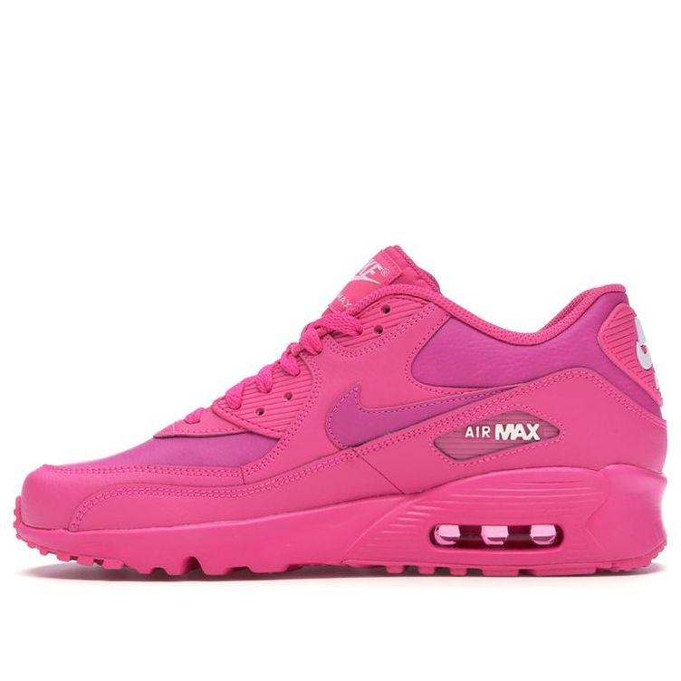 Air Max 90 LTR Leather GS 'Laser Fuchsia' Laser Fuchsia/White 833376-603
