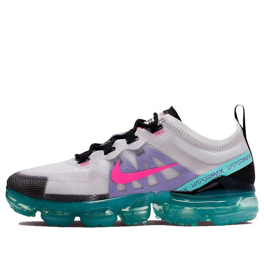 Nike Womens Air VaporMax 2019 'South Beach' Platinum Tint/Pink Blast-Aurora Green AR6632-005