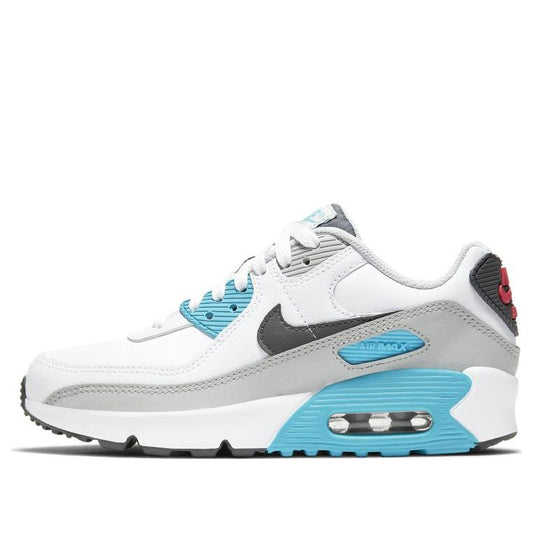 Nike Air Max 90 LTR Leather GS White Red Blue CD6864-108