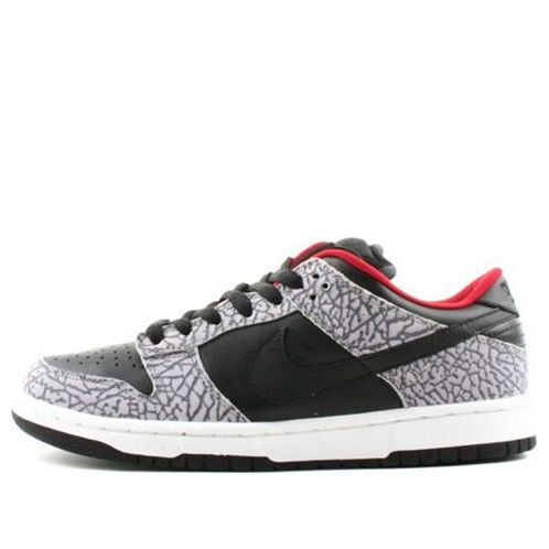 Nike Supreme x Dunk Low Pro SB Skateboard 'Black Cement' Black/Black-Cement Grey 304292-131