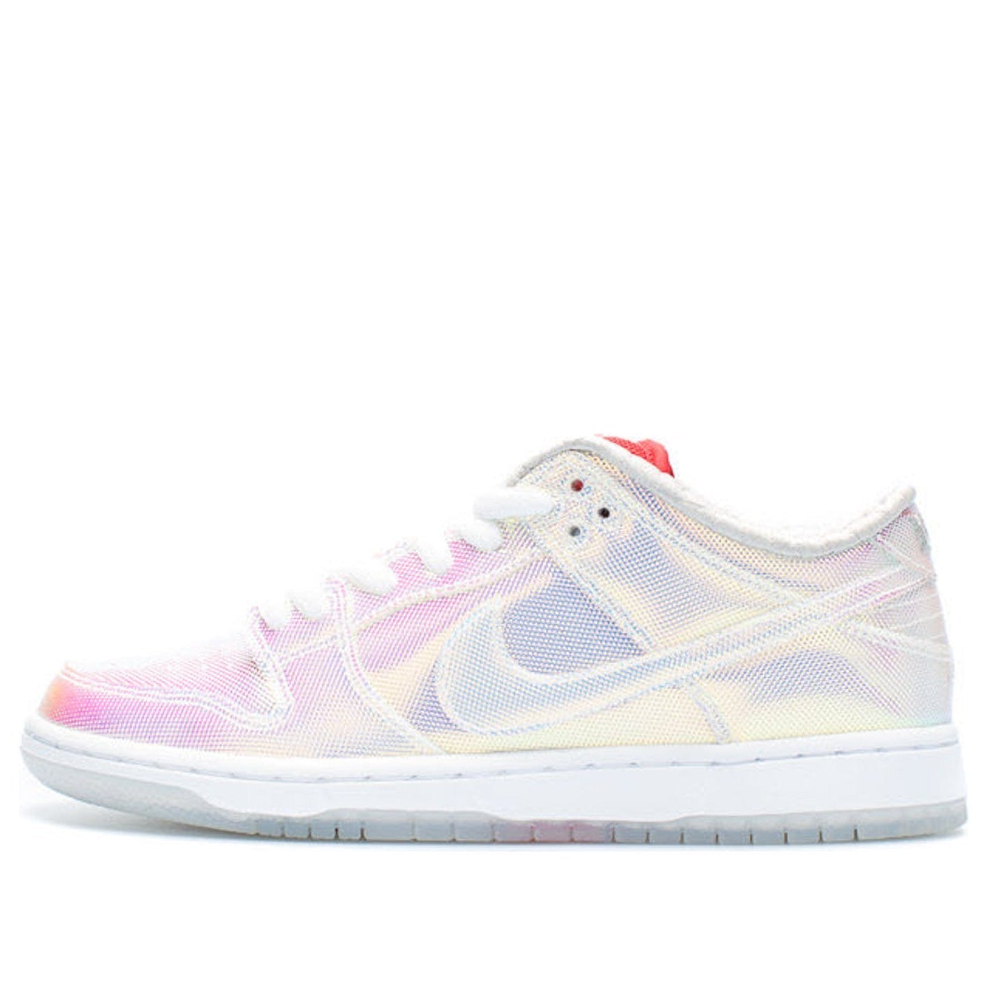 Nike Concepts x Dunk Low Pro SB Skateboard 'Holy Grail' Mettalic Silver Blue/Red 504750-140