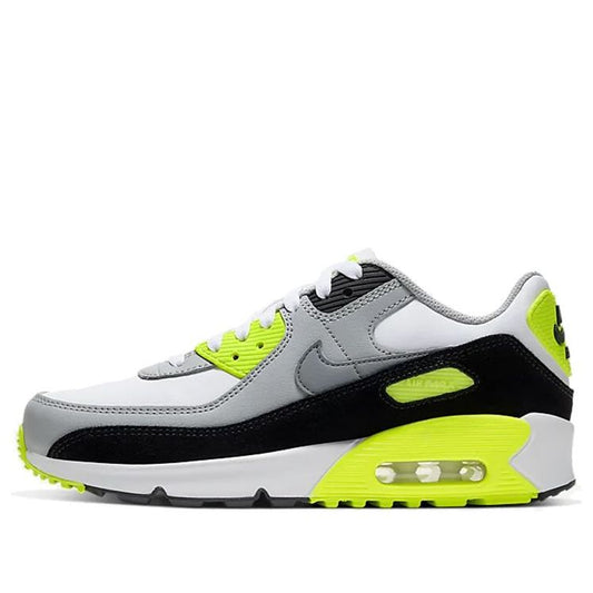Nike Air Max 90 LTR Leather GS Grey Volt CD6864-101