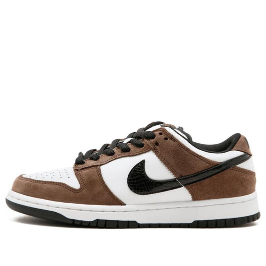 Nike Dunk Low Pro SB Skateboard 'Trail' White/Black-Trail End Brown 304292-102