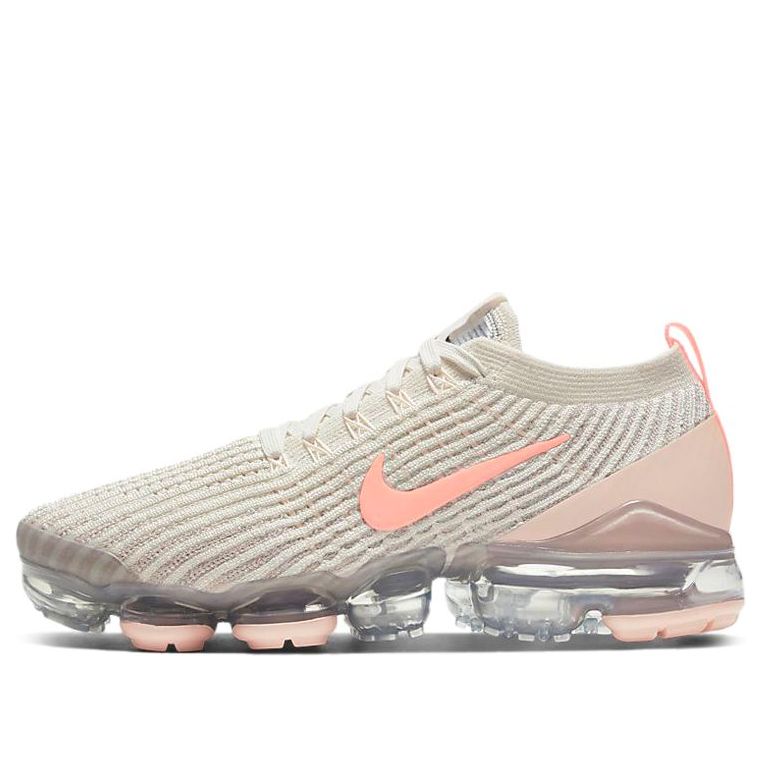 Nike Womens Air VaporMax Flyknit 3 'Light Cream Crimson Tint' Light Cream/Crimson Tint/Vast Grey/Atomic Pink CT1274-200