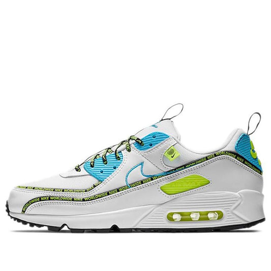 Nike Air Max 90 SE 'Worldwide Pack - Blue Fury Volt' White/Blue Fury/Black/Volt CZ6419-100