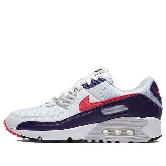 Womens Air Max 90 'Eggplant' White/Eggplant/Flare/Zen Grey CW1360-100