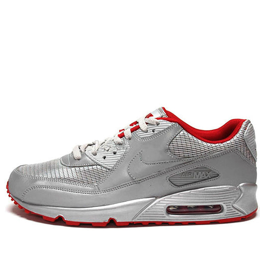 Nike Air Max 90 Mtllc Slvr/Mttc Slvr-Sprt Rd 325018-009