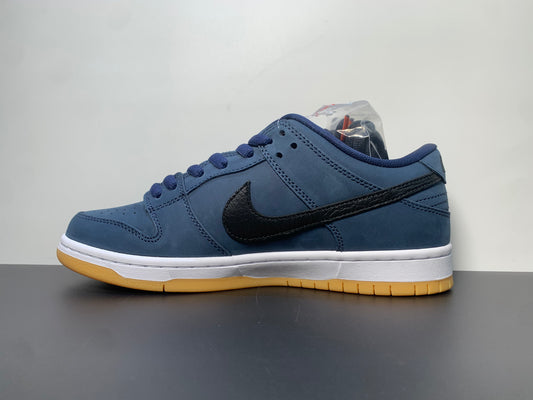 Nike Dunk Low Pro ISO SB Skateboard 'Navy Gum' Midnight Navy/White/Gum CW7463-401