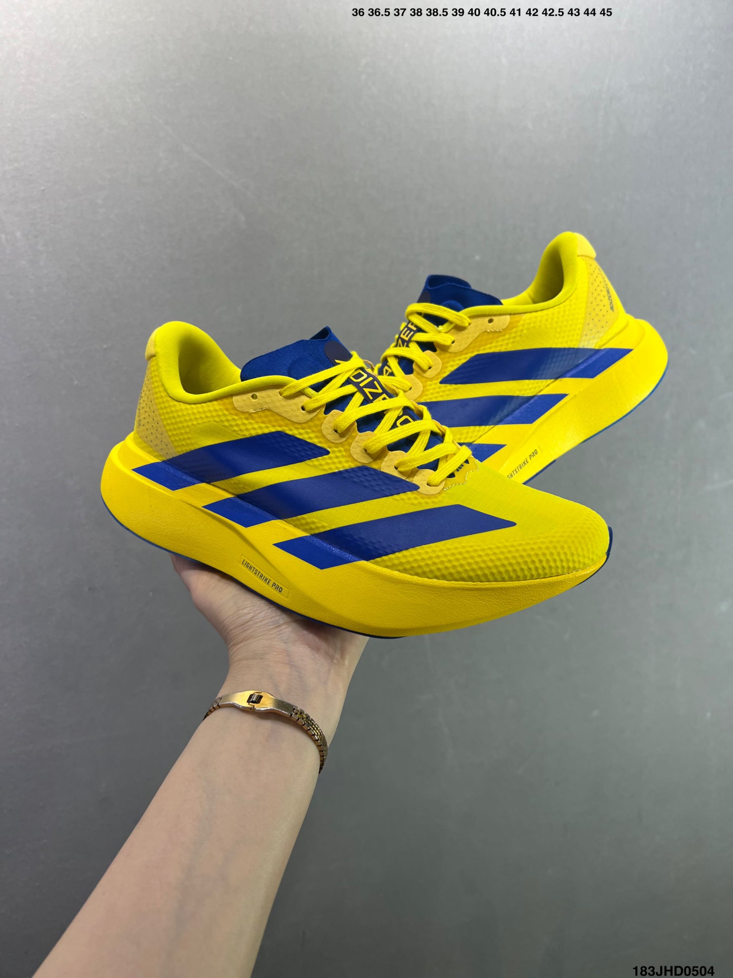 Adidas Adizero Evo SL Woven W  Yellow Blue KJ2002