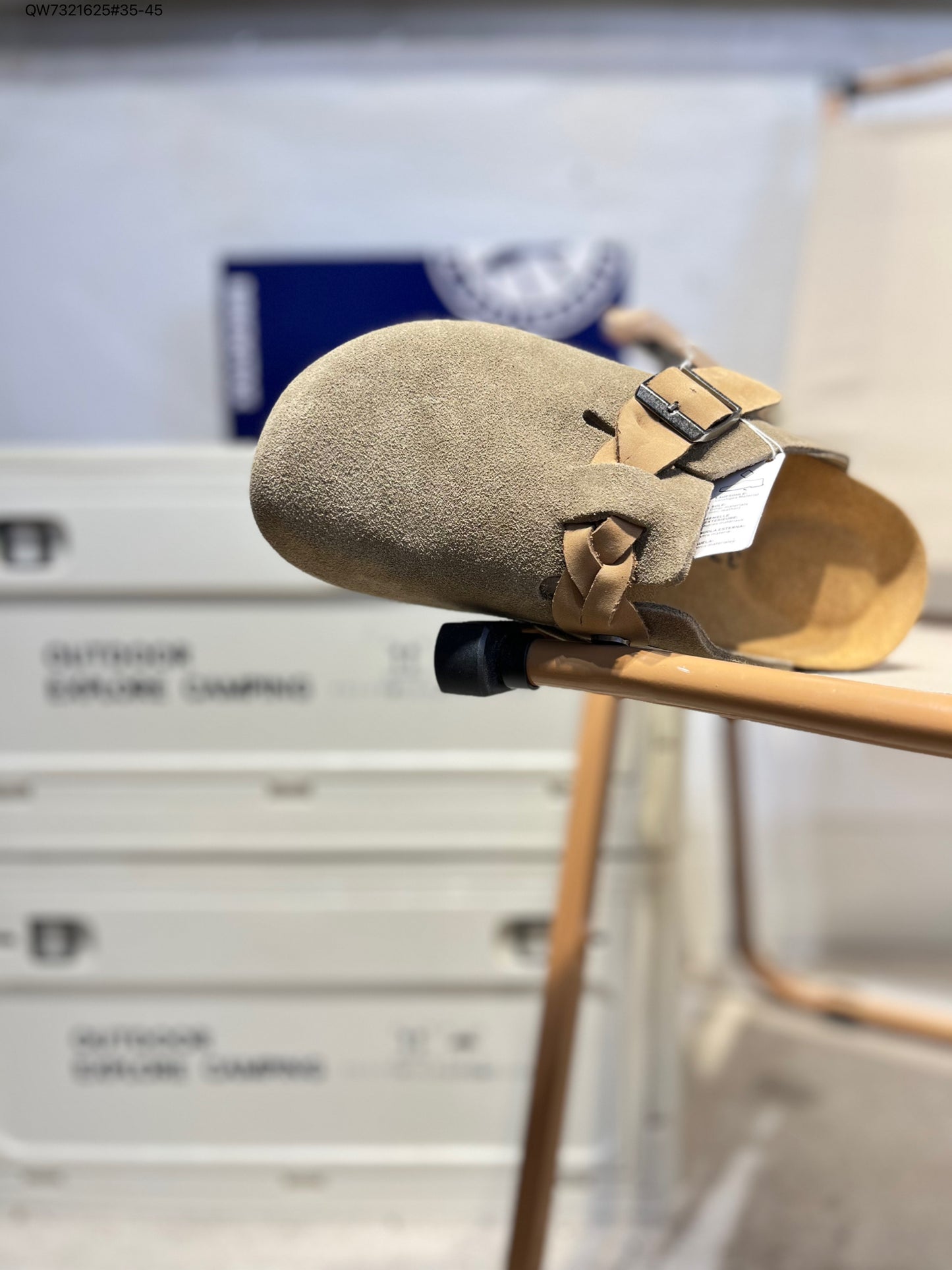 Birkenstock London Suede Leather Brown 0560672 QW7321625