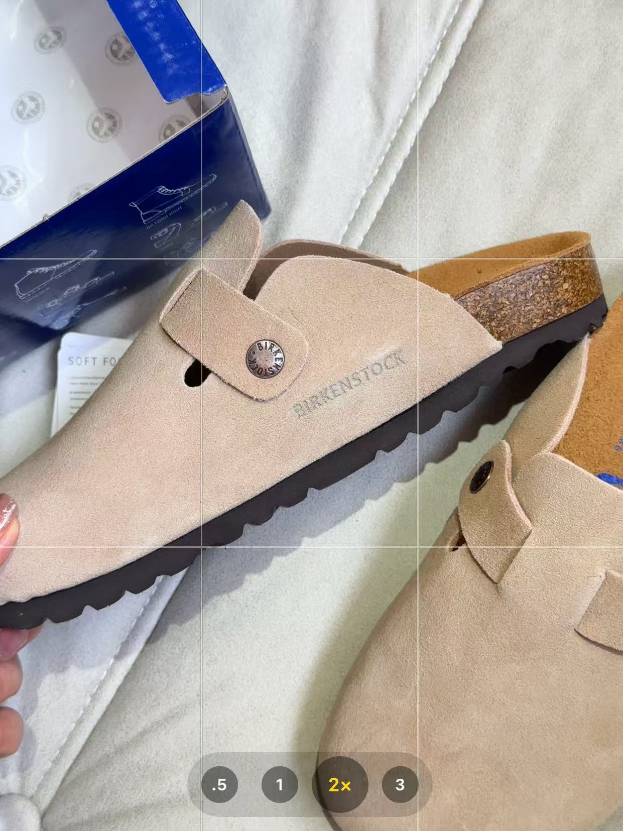 Birkenstock Boston Suede Light Beige 0060461