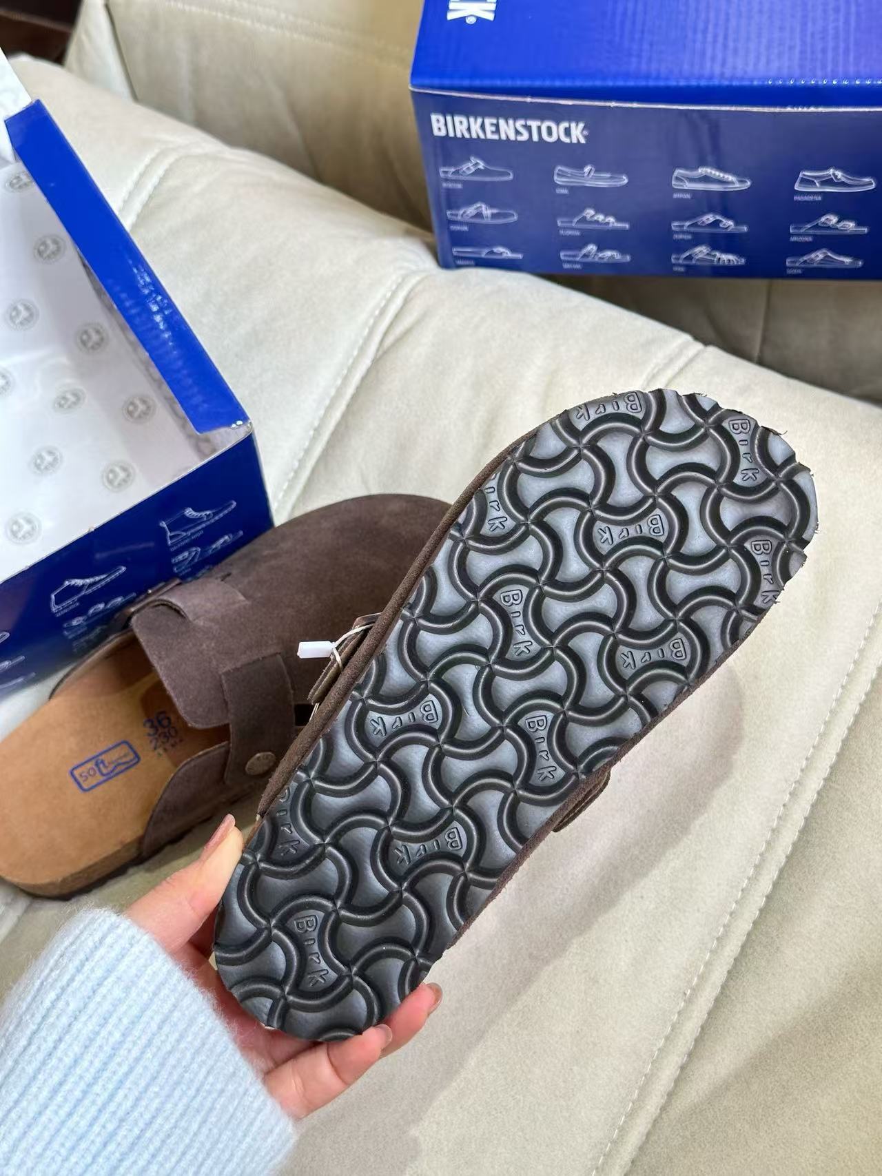 Birkenstock Boston Suede Brown 0060461