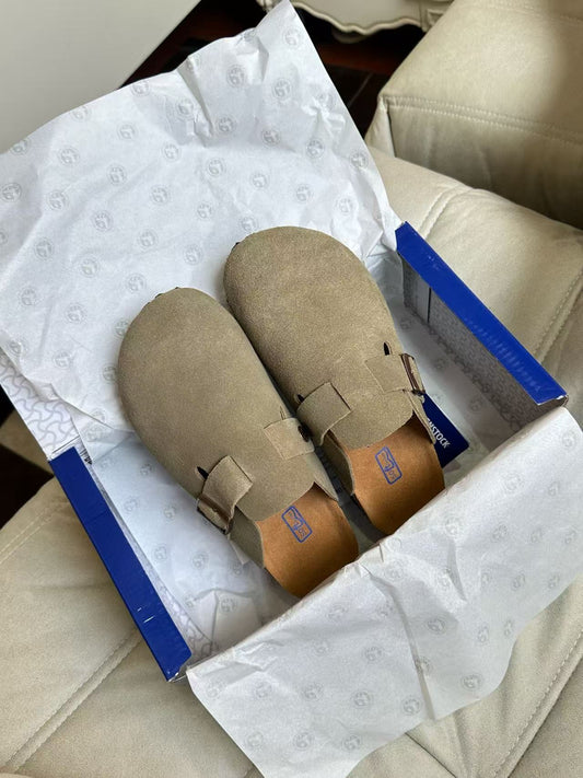 Birkenstock Boston Suede Beige 0060461